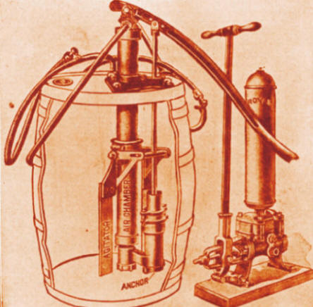 Barrel and hand-power spray apparatus