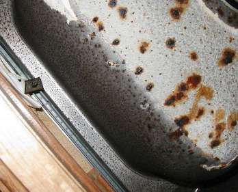 Corroded sink in Texas