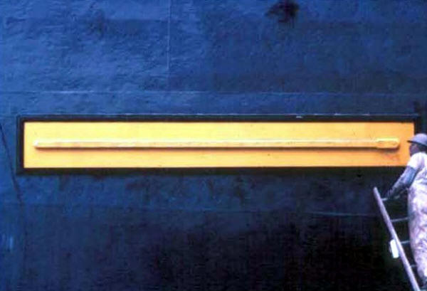 Typical Hull Mounted ICCP Anode - Primary Dielectric Shield